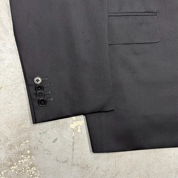 Ermenegildo Zegna Blazer Black Wool Sport Coat Switzerland 50R - Picture 3 of 11